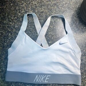 Nike Women's White Dri-Fit Sports Bra